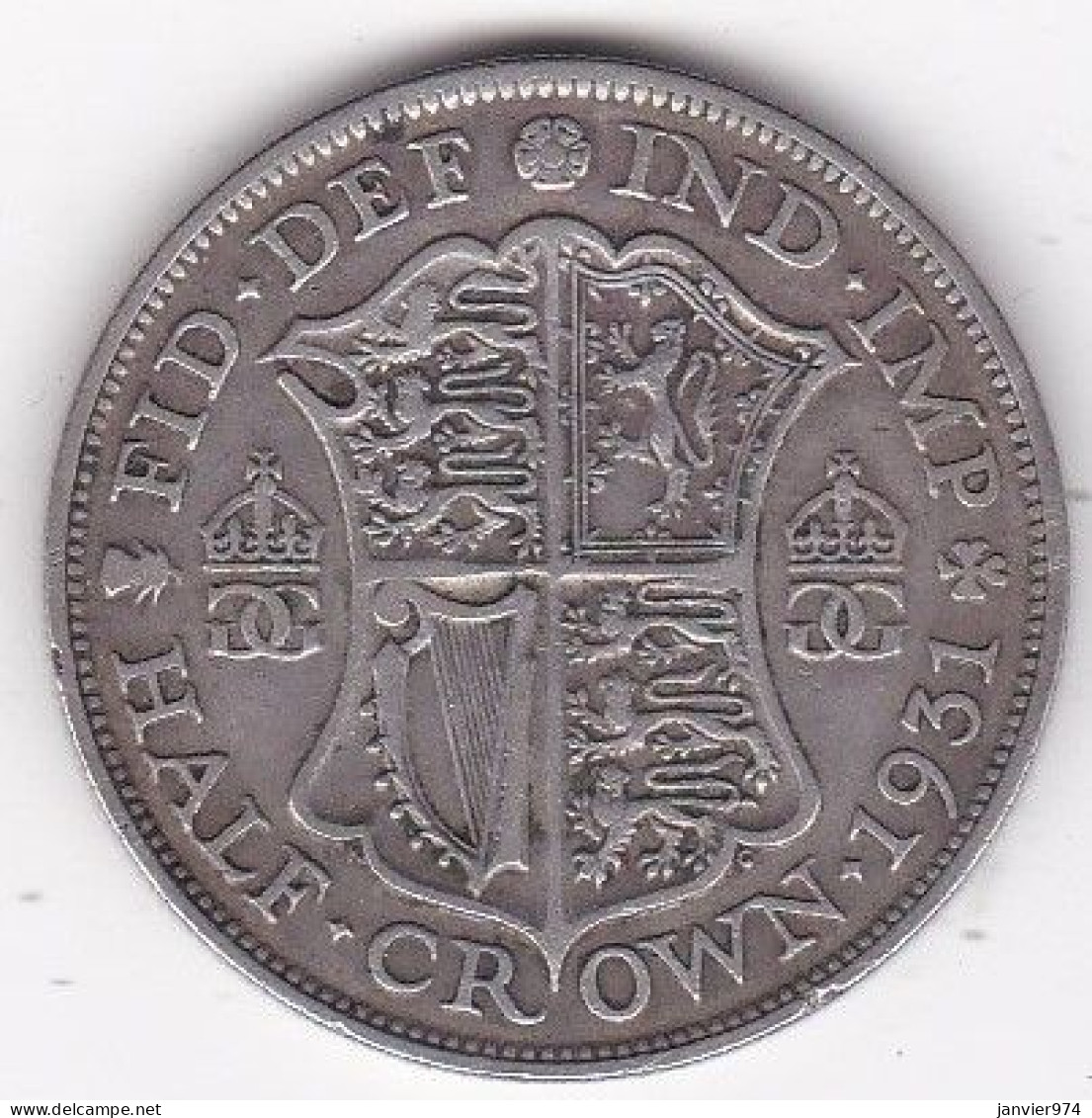 Grande Bretagne. Half Crown 1931. George V, En Argent, KM# 835 - K. 1/2 Crown