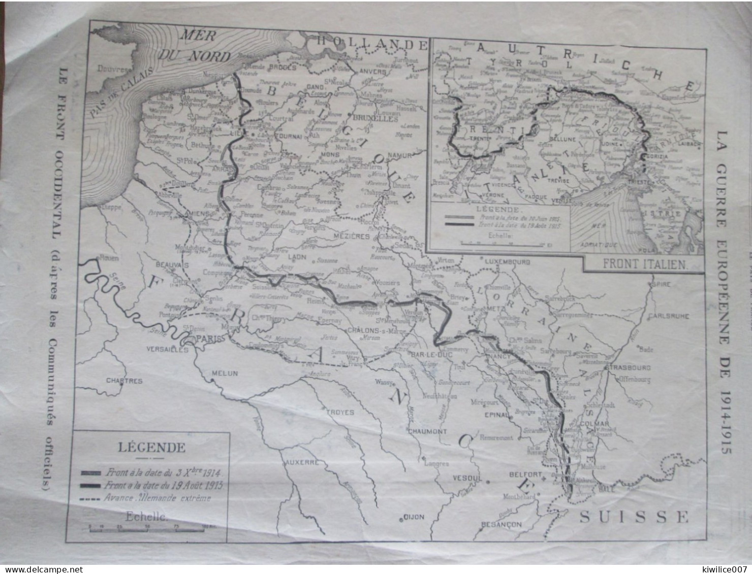 Guerre  14-18  L ARGONNE  Binarville  Vienne Le Chateau  Le Four De Paris La Semaine Militaire 19 Aout + Carte Du Front - Ohne Zuordnung