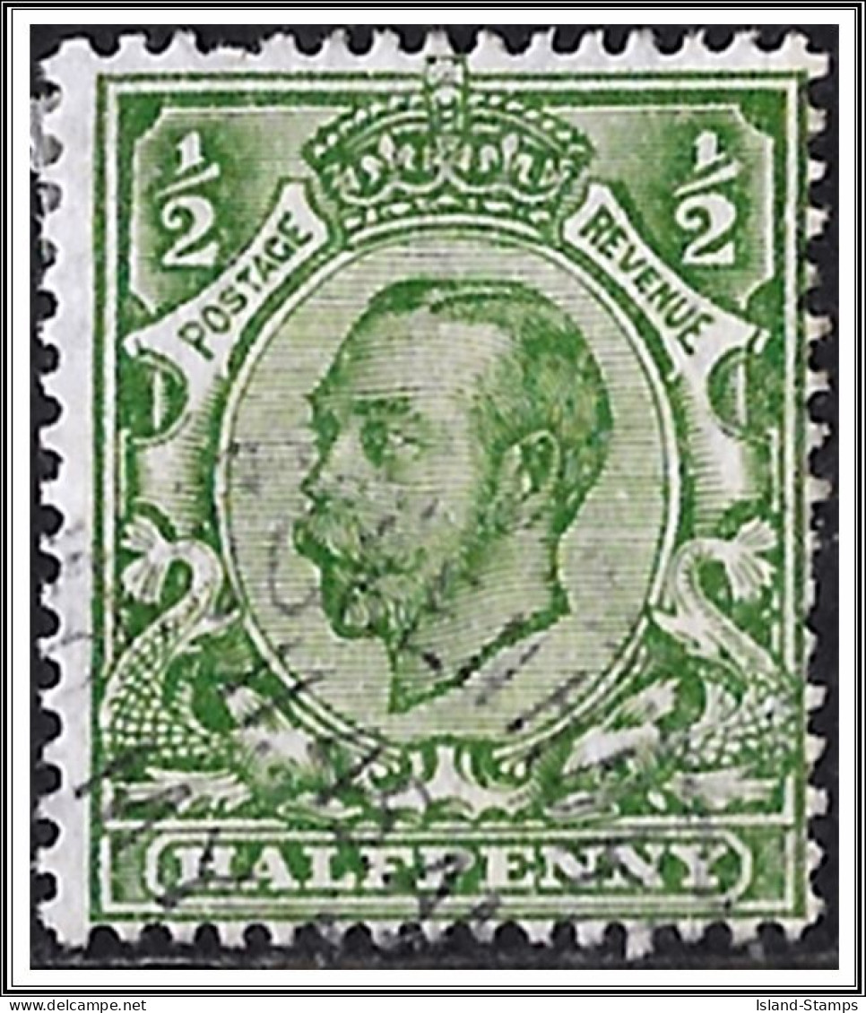 KGV SG346 ½d Green Downey Head Used Hrd2d - Usados