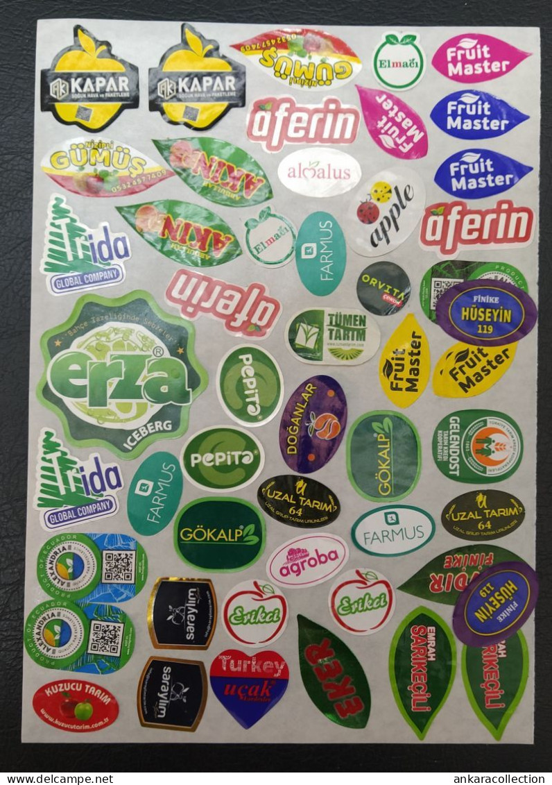 AC - FRUIT LABELS Fruit Label - STICKERS LOT #215 - Fruits & Vegetables