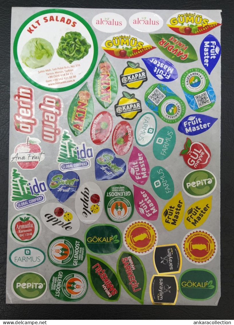 AC - FRUIT LABELS Fruit Label - STICKERS LOT #216 - Obst Und Gemüse