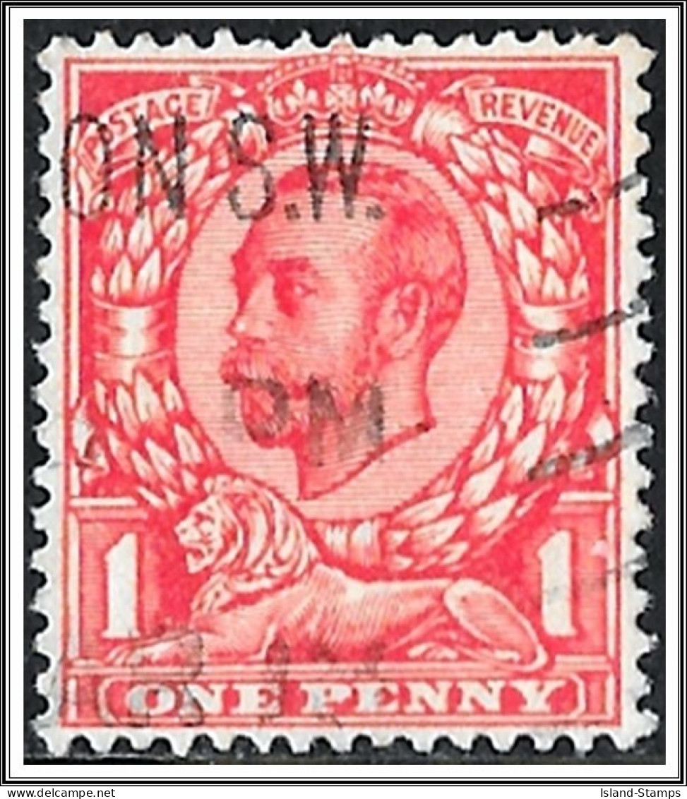 KGV SG345 1d Scarlet Downey Head Used Hrd2d - Usati