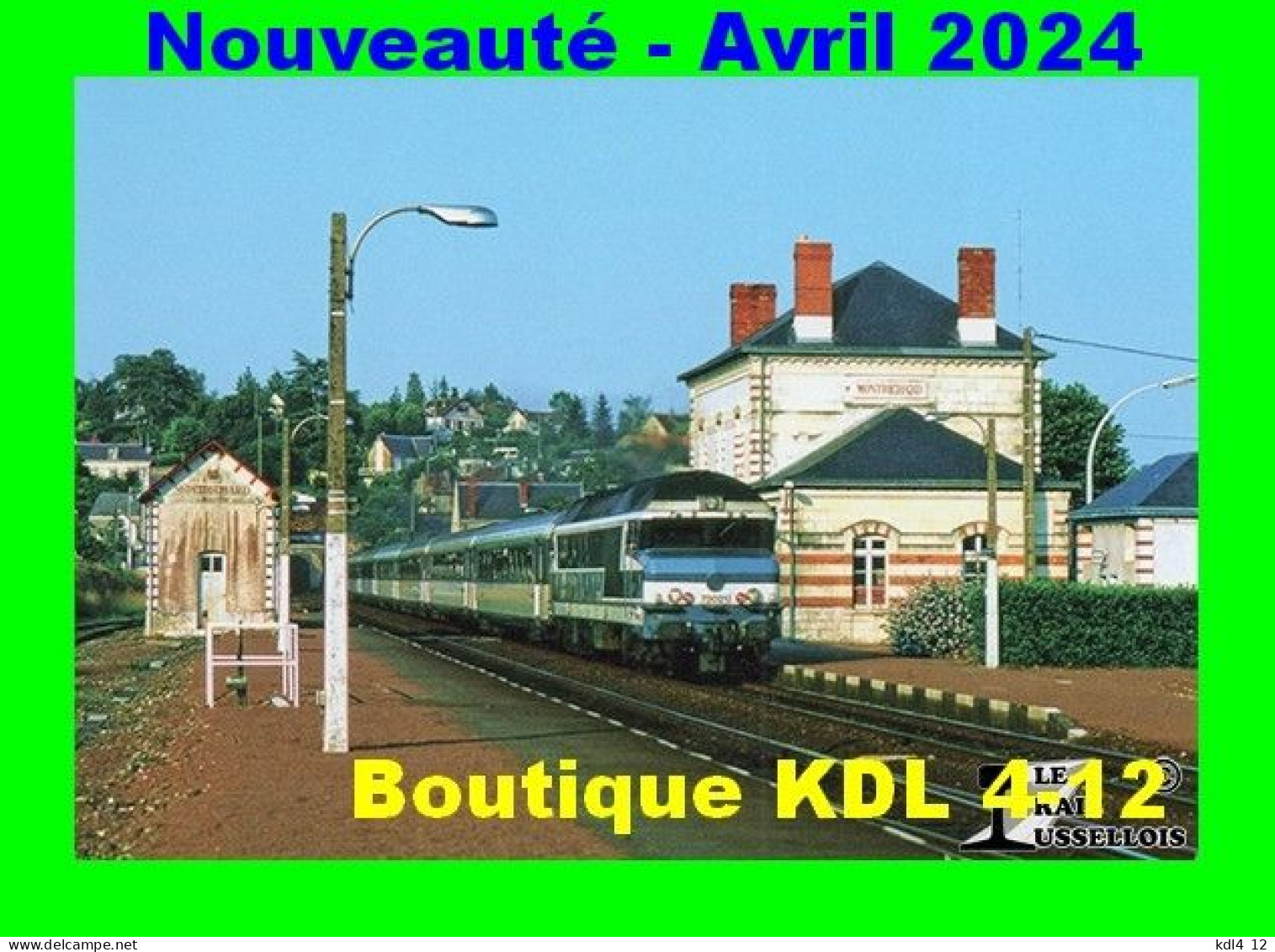RU 2170 - Train, Loco CC 72021 En Gare - MONTRICHARD - Loir Et Cher - SNCF - Gares - Avec Trains
