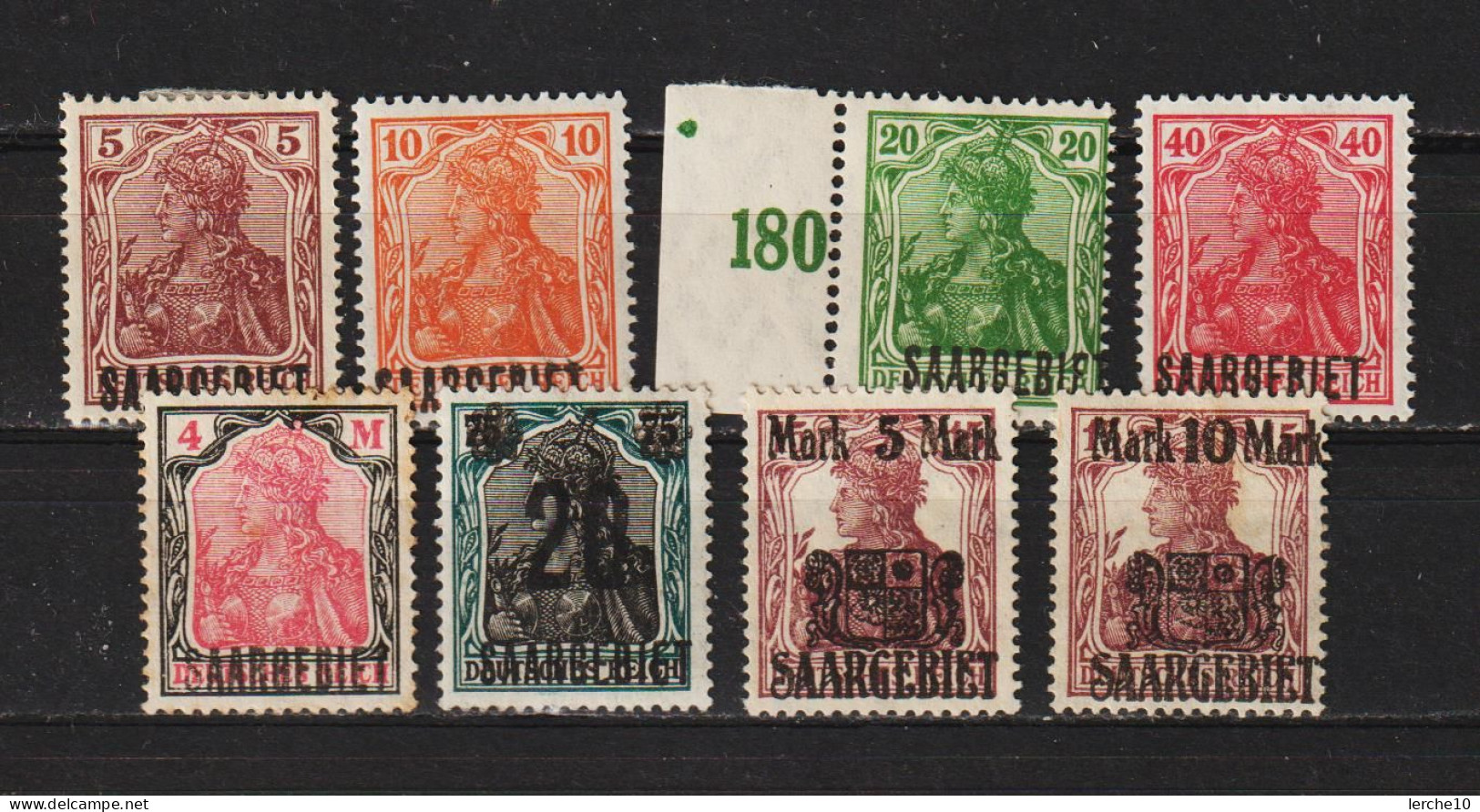 Saar Ex MiNr. 44-52 * (0224) - Unused Stamps