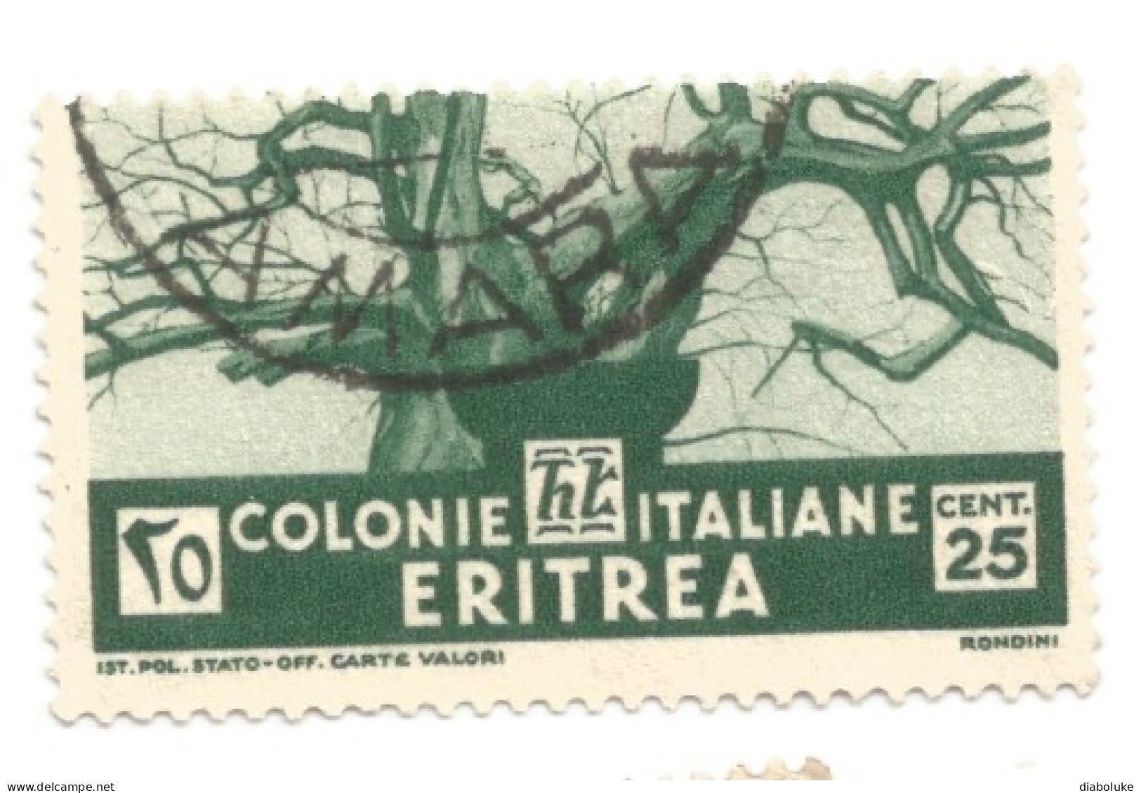 (COLONIE E POSSEDIMENTI) 1933, ERITREA, SOGGETTI AFRICANI - 18 francobolli usati