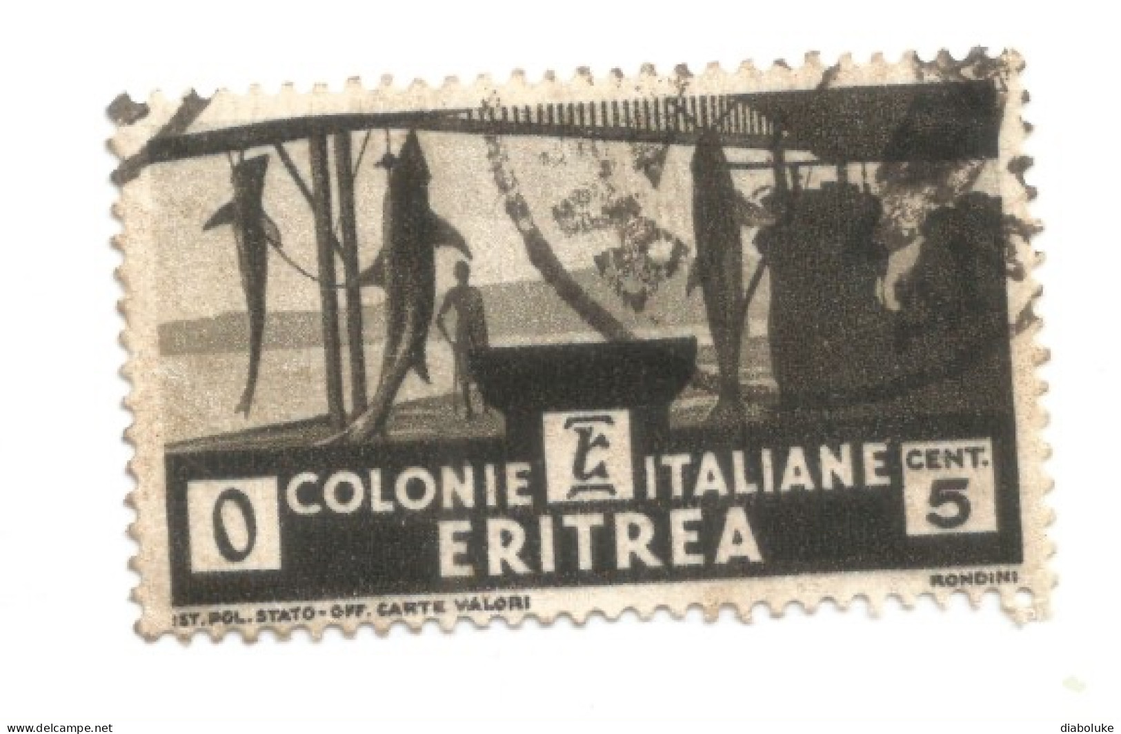 (COLONIE E POSSEDIMENTI) 1933, ERITREA, SOGGETTI AFRICANI - 18 francobolli usati