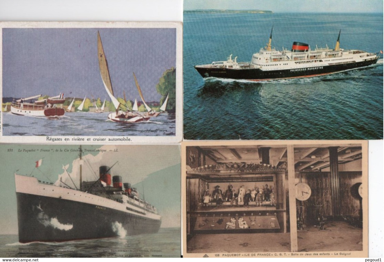 BATEAU . LOT 67 CARTES POSTALES. LIVRAISON OFFERTE   achat immédiat