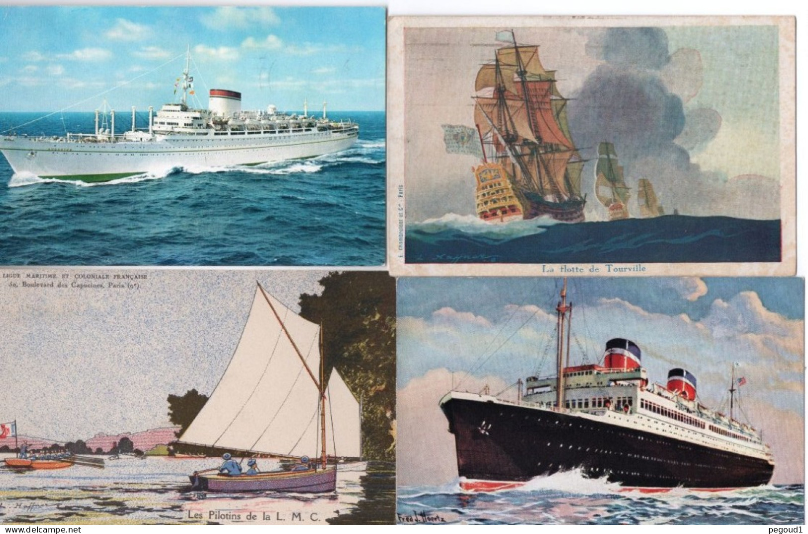 BATEAU . LOT 67 CARTES POSTALES. LIVRAISON OFFERTE   achat immédiat