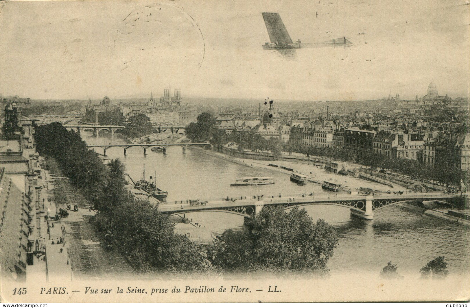 CPA - PARIS - VUE SUR LA SEINE, PRISE DU PAVILLON DE FLORE - La Seine Et Ses Bords