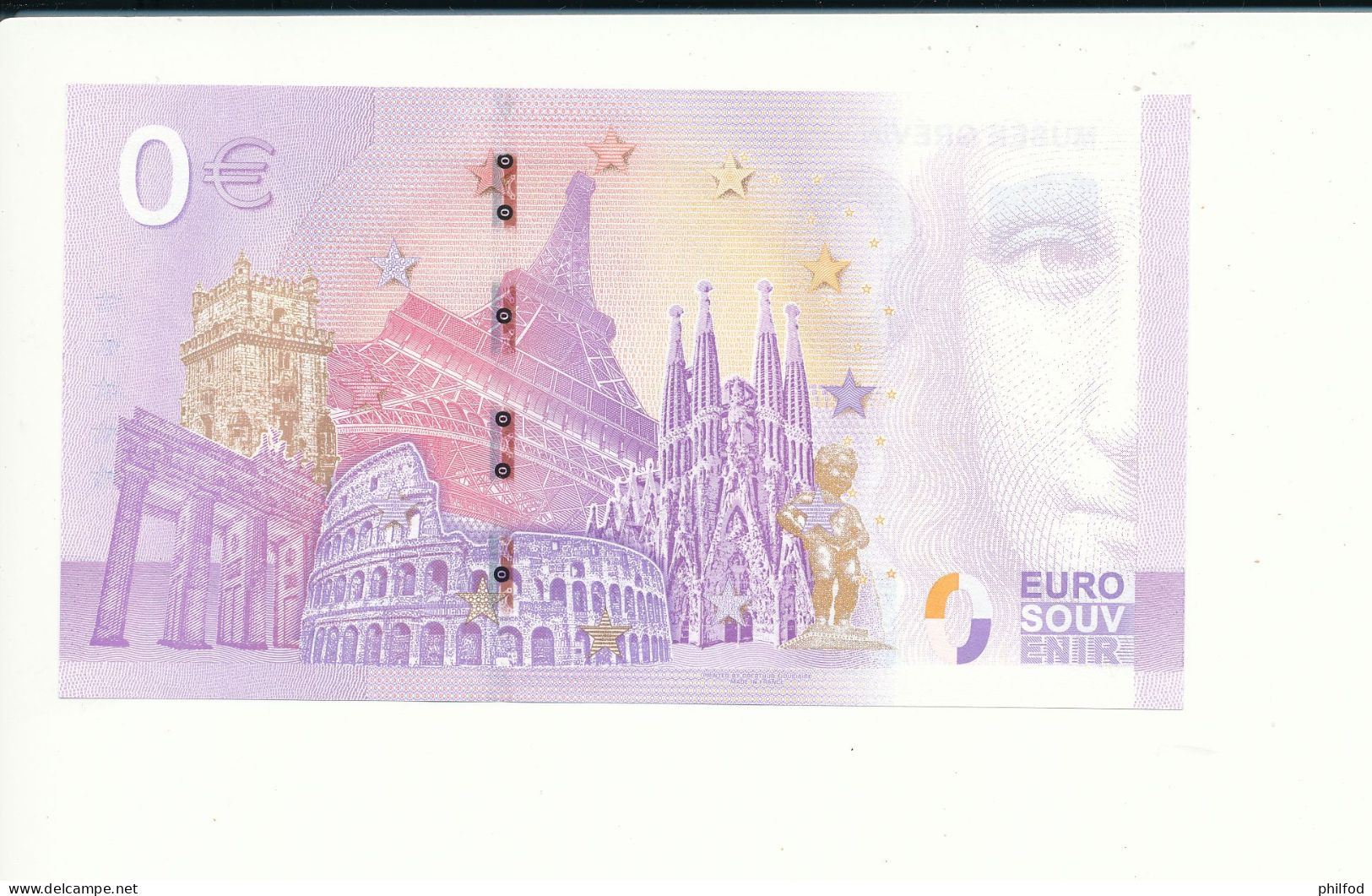 Billet Touristique 0 Euro - MUSEE GREVIN - PARIS - UEML - 2023-1 - N° 9868 - Autres & Non Classés