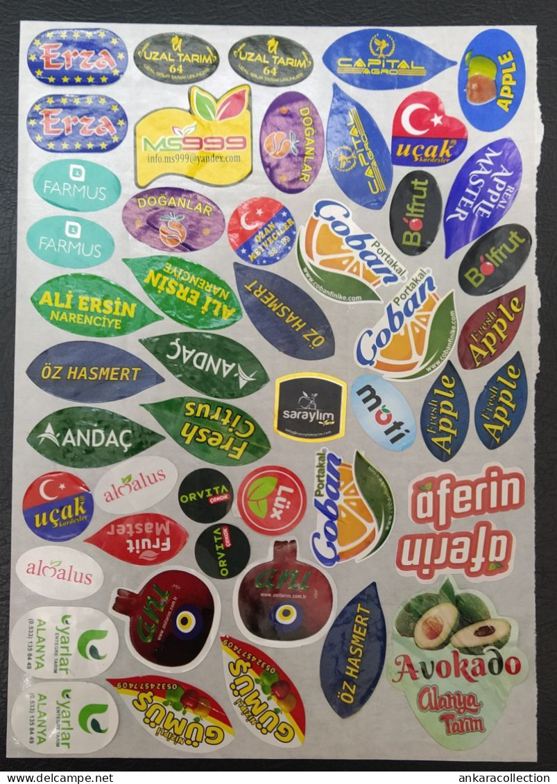 AC - FRUIT LABELS Fruit Label - STICKERS LOT #223 - Fruits Et Légumes