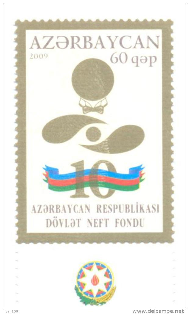 2009. Azerbaijan, 10y Of The Azerbajian State Oil Fund, 1v, Mint/** - Azerbaiján