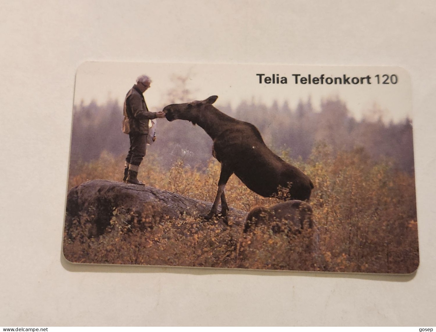 SWEDEN-(SE-TEL-120-0027)-Man Feeding A El-(36)(Telefonkort 120)(tirage-100.000)(003984205)-used Card+1card Prepiad Free - Zweden