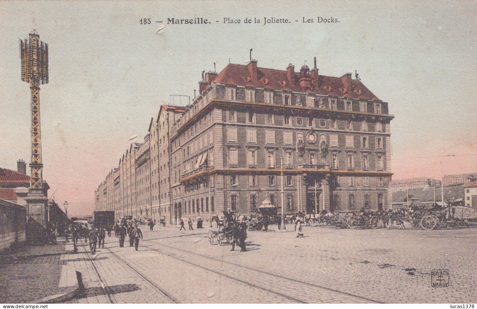 13 / MARSEILLE / PLACE DE LA JOLIETTE  / LES DOCKS / COLORISEE / EDIT NANCY 185 - Joliette