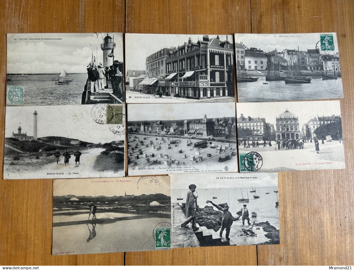 Lot De 8 Cartes-Bords De Mers - 5 - 99 Postkaarten