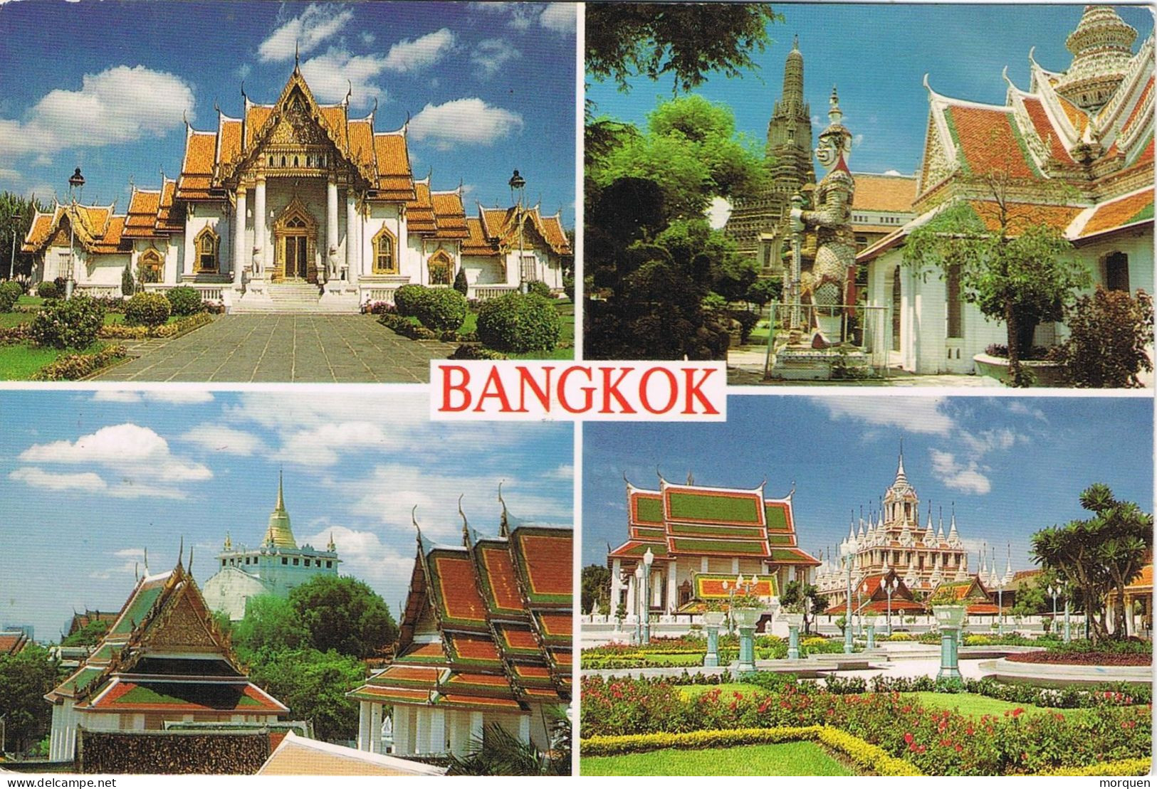 54768. Postal Aerea BANGKOK (Thailand) 1994. Vistas Varias, Templo Dawn. Golden Mount - Thailand