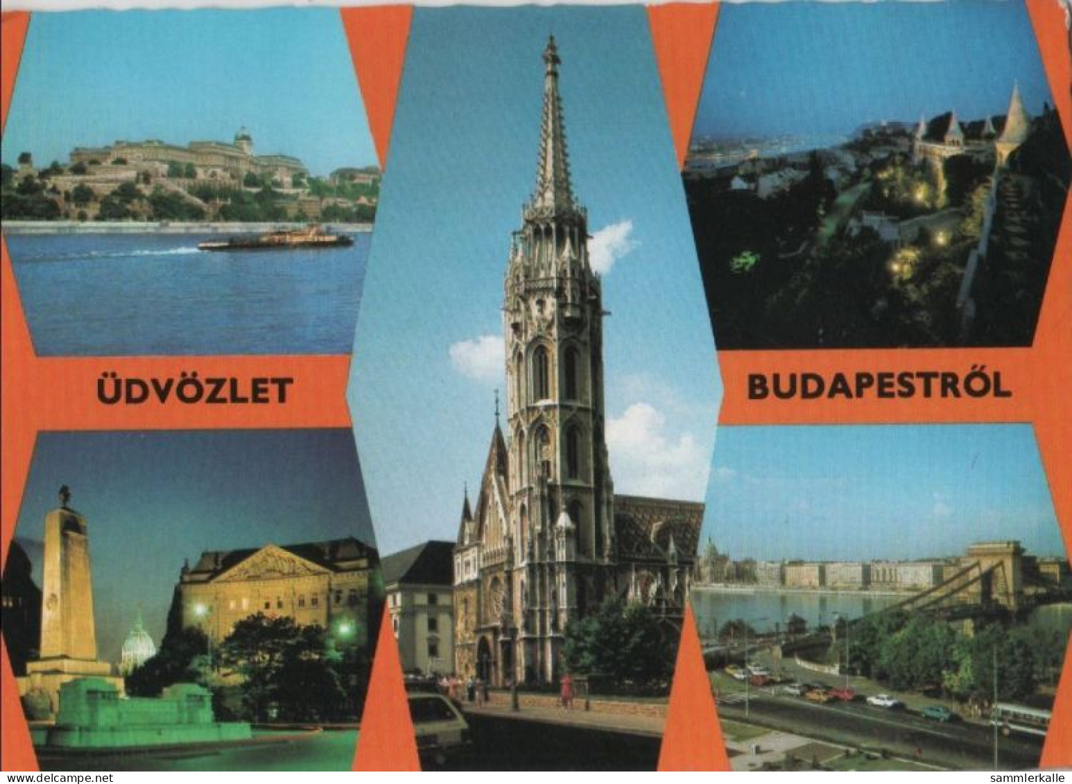 75923 - Ungarn - Budapest - 5 Teilbilder - Ca. 1985 - Hungary