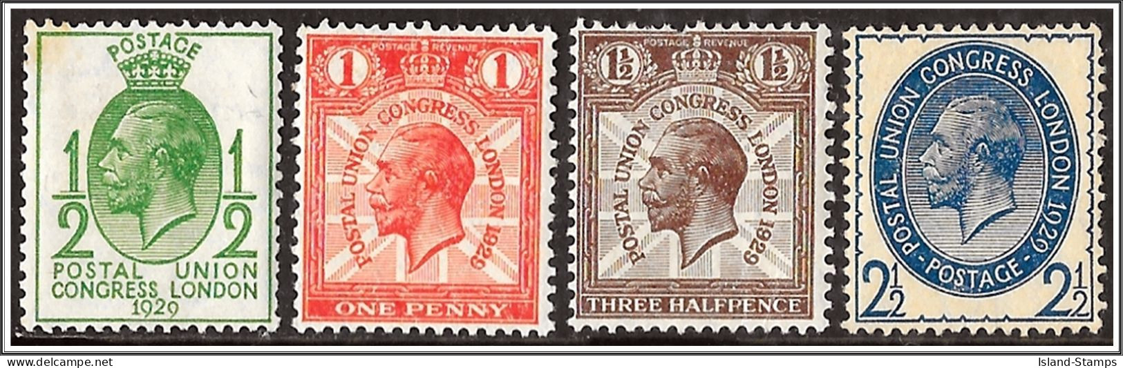 1929 9th UPU Congress,London Set SG 434-7 Heavy Mounted Mint Hrd2d - Nuovi