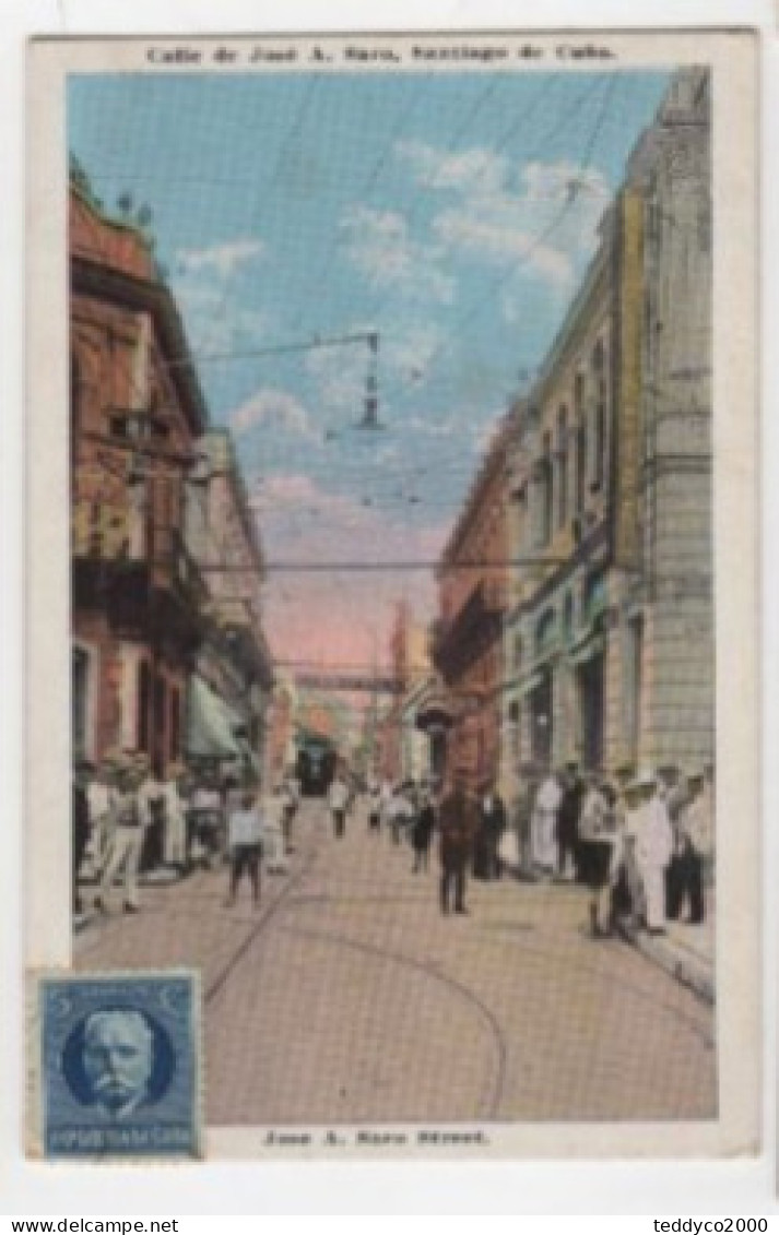 CUBA Santiago Calle De Josè A. Saco 1920 - Cuba