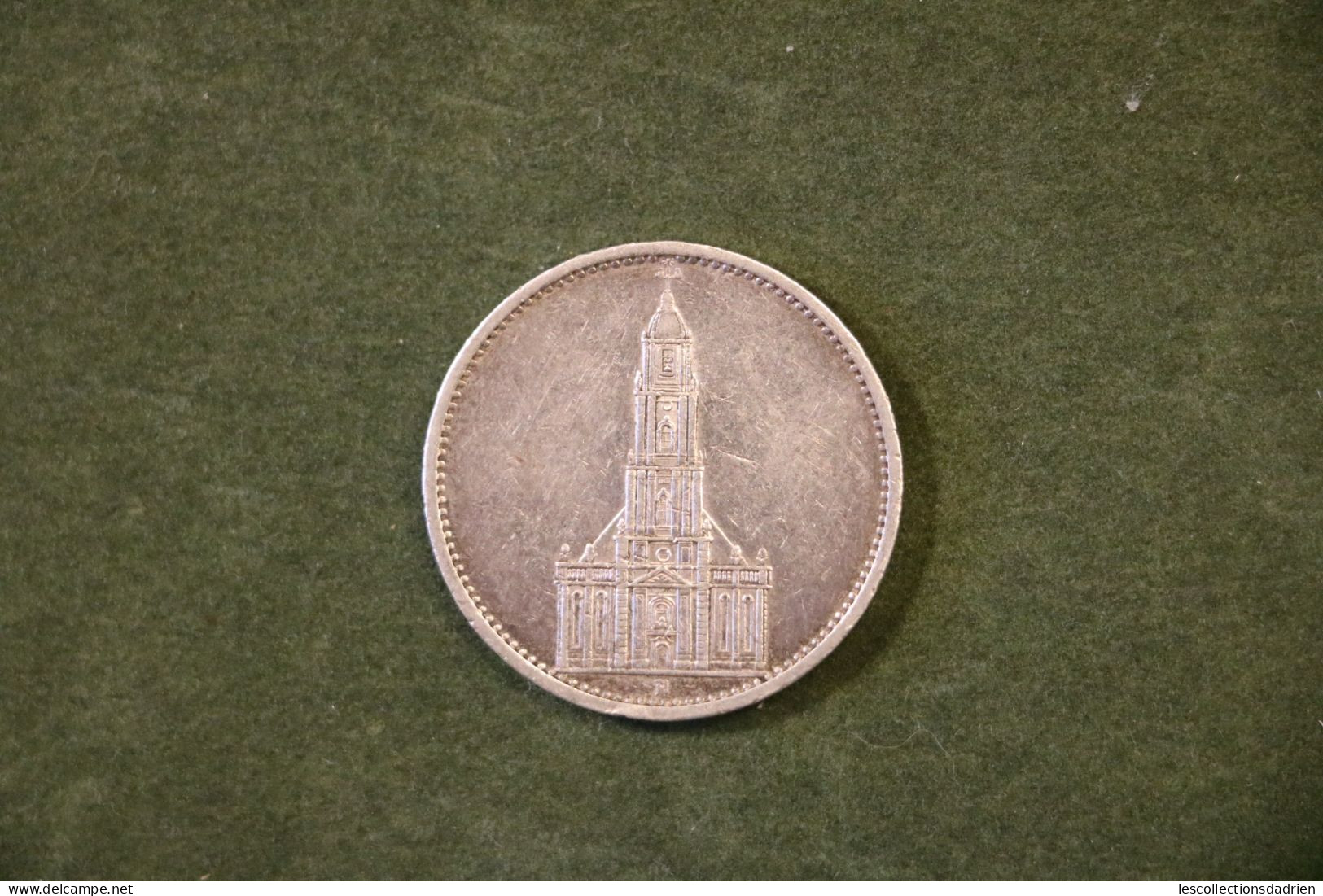 Pièce En Argent Allemagne 5 Reichsmarck 1935 Église De La Garnison De Potsdam  - German Silver Coin - 5 Reichsmark