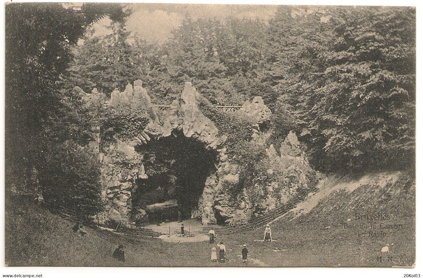 Bois De La Cambre Le Ravin (Grand Ravin) BRUXELLES 1900's_H  N à A._CPA-TTB - Parks, Gärten