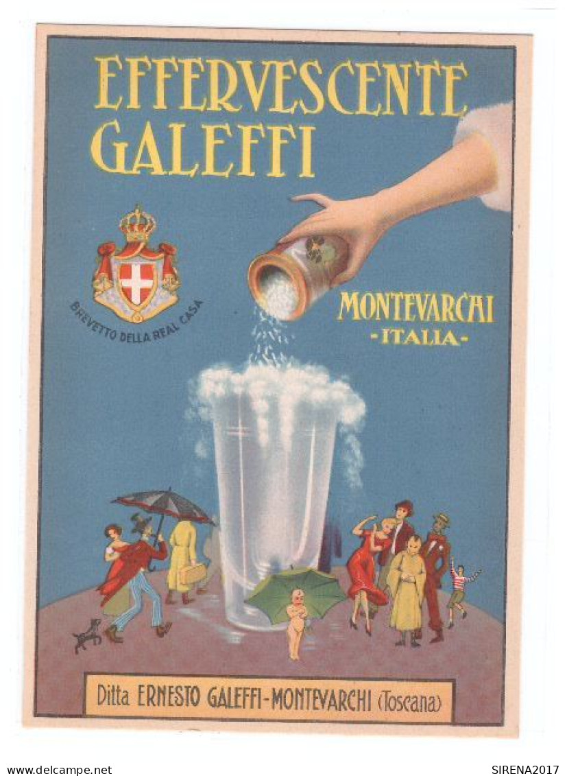 EFFERVESCENTE GALEFFI - MONTEVARCHI - TOSCANA - NON VIAGGIATA - Publicité