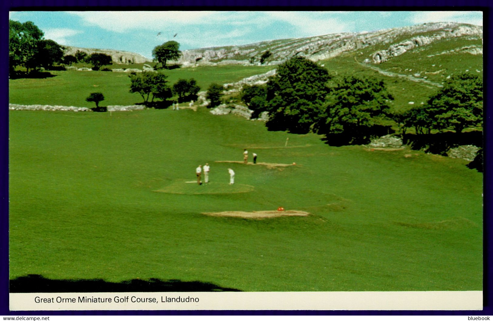 Ref 1643 - Golf Postcard - Great Orme Miniature Golf Course - Llandudno Wales - Golf