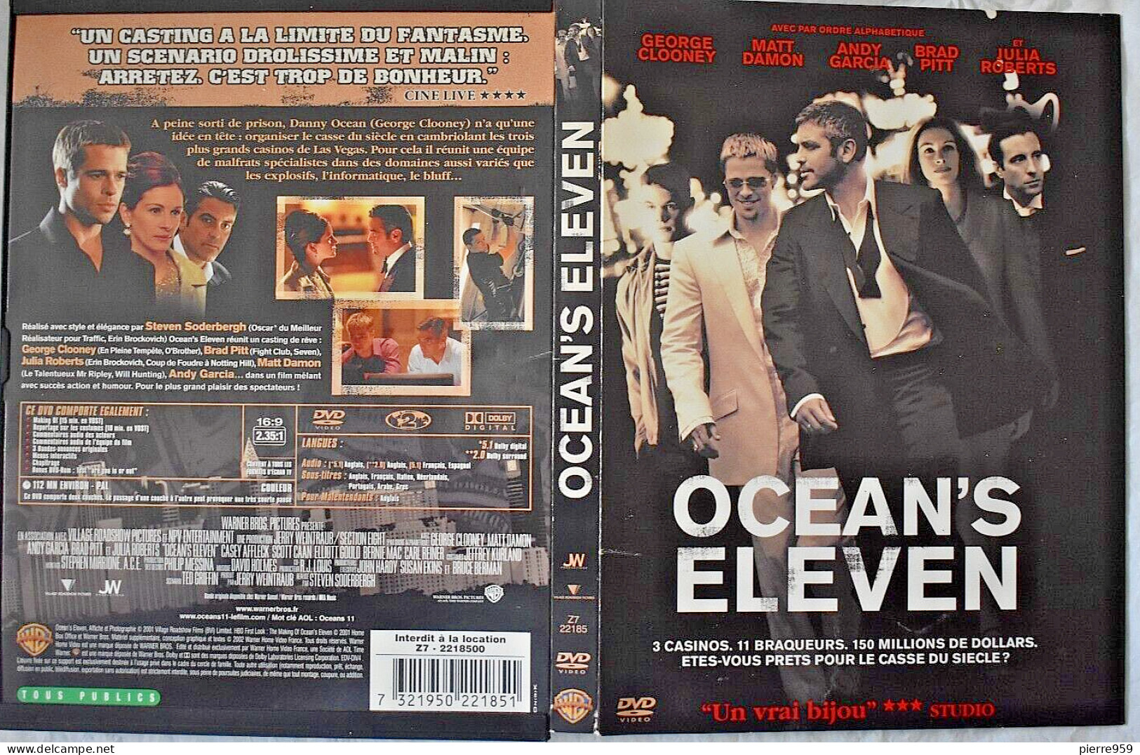 Ocean's Eleven - Steven Soderbergh - Boîte Cartonnée - Policiers