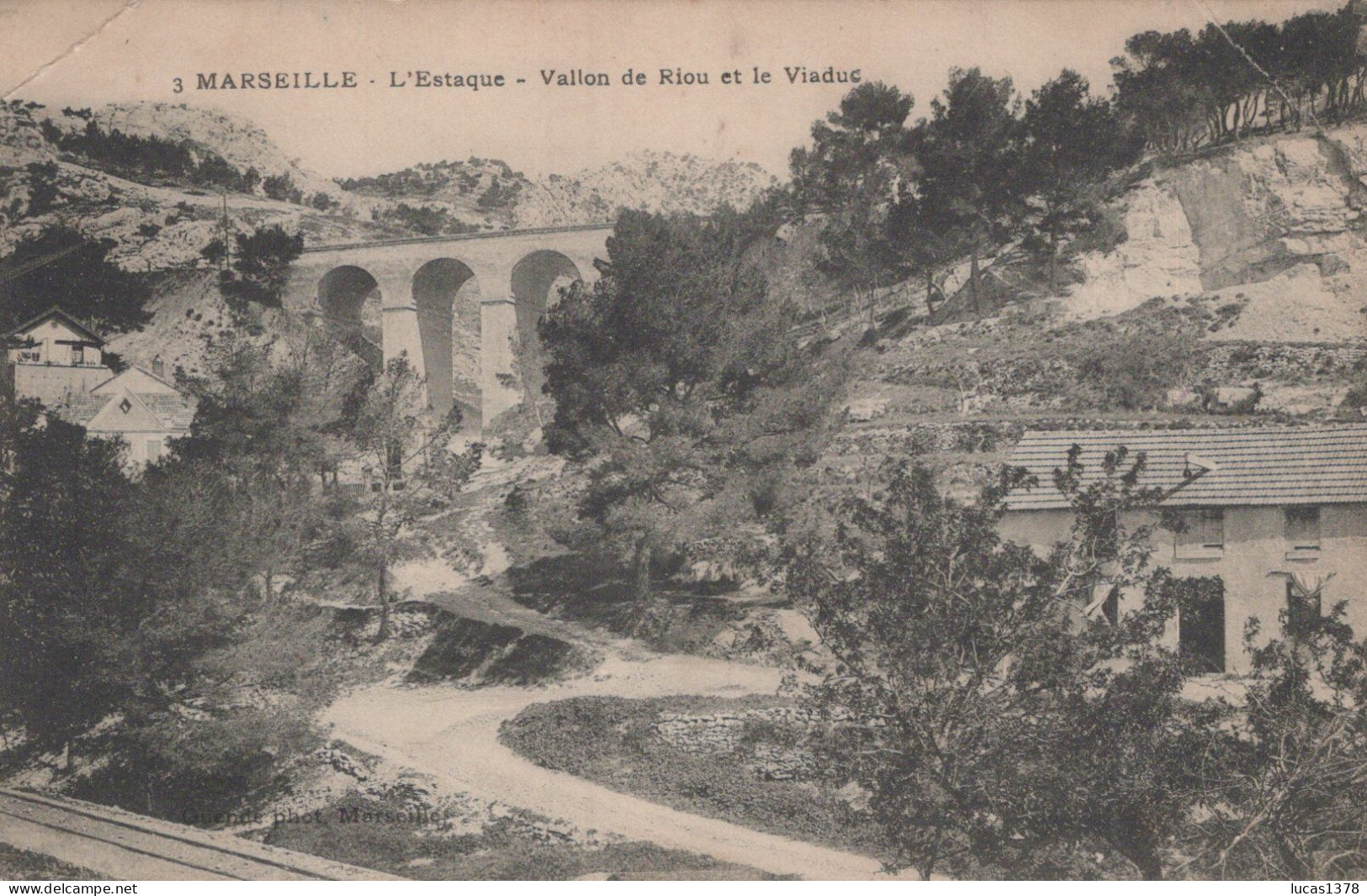 13 / MARSEILLE / L ESTAQUE / VALLON DE RIOU ET LE VIADUC / GUENDE 3 - L'Estaque