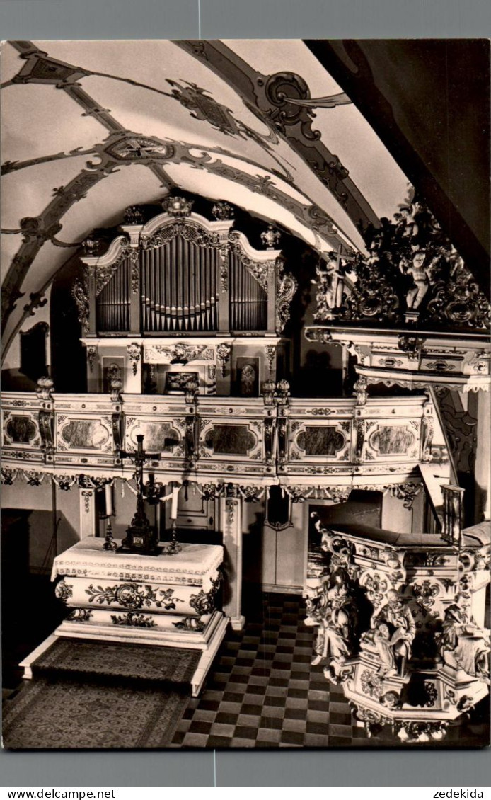 H1177 - Burgk Schloß - Silbermannorgel Orgel Organ - Churches & Cathedrals