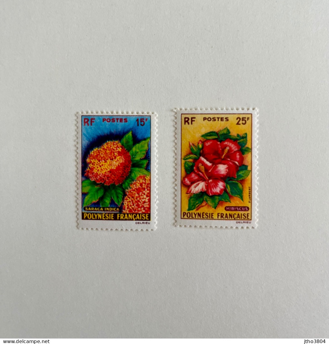 POLYNÉSIE FRANCAISE 1962 2v Neuf Cote 45€  MNH ** YT 15 16 Mi FRENCH POLYNESIA FRANZOSISCH POLYNESIEN - Unused Stamps