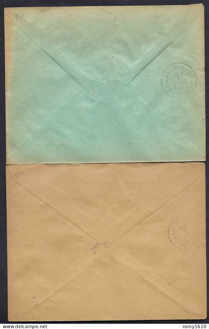 Série Croix Rouge Sur Lettre. Les  2 Enveloppes,  Scan Recto/verso. - 1914-1915 Rode Kruis