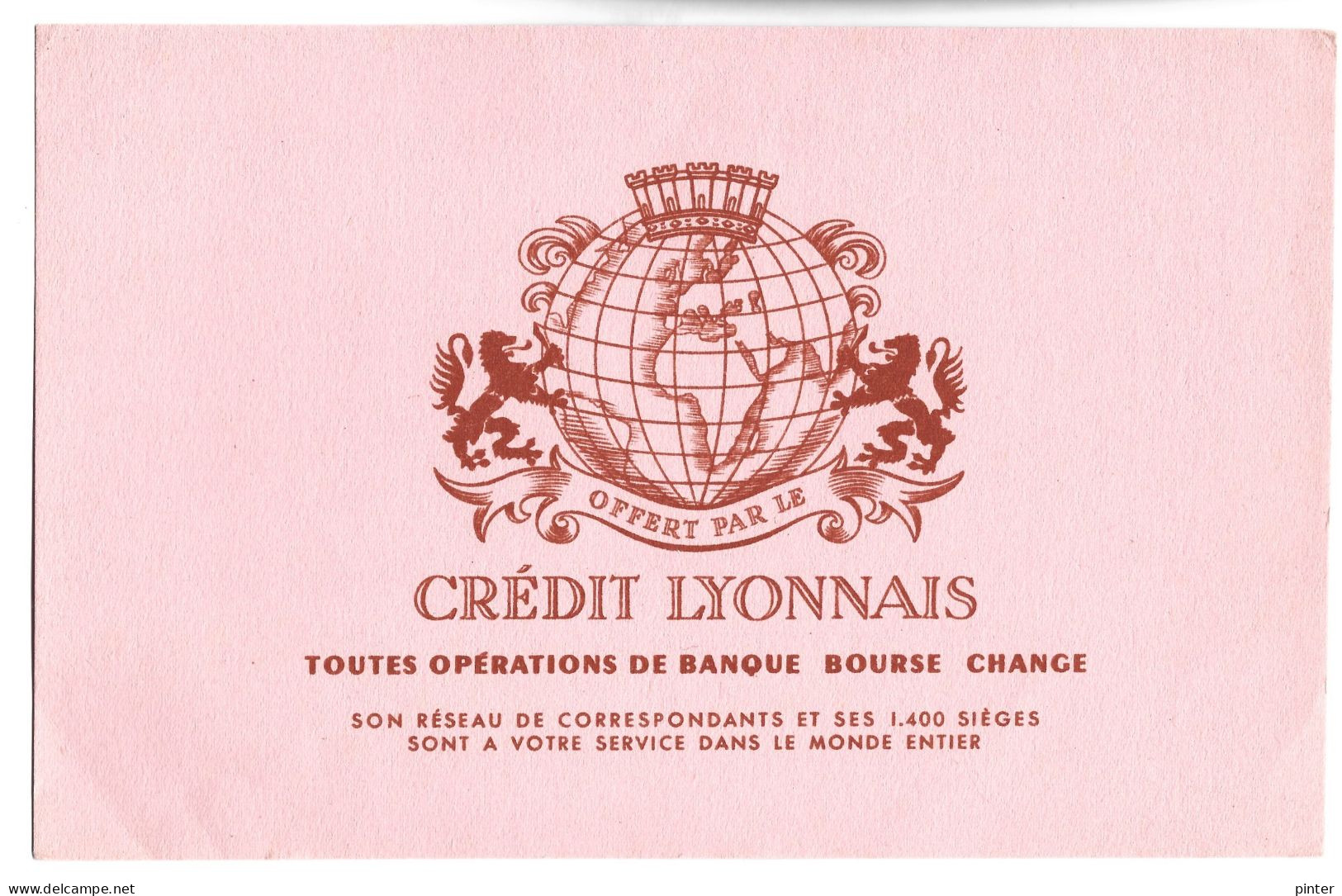 BUVARD - CREDIT LYONNAIS - Bank & Versicherung