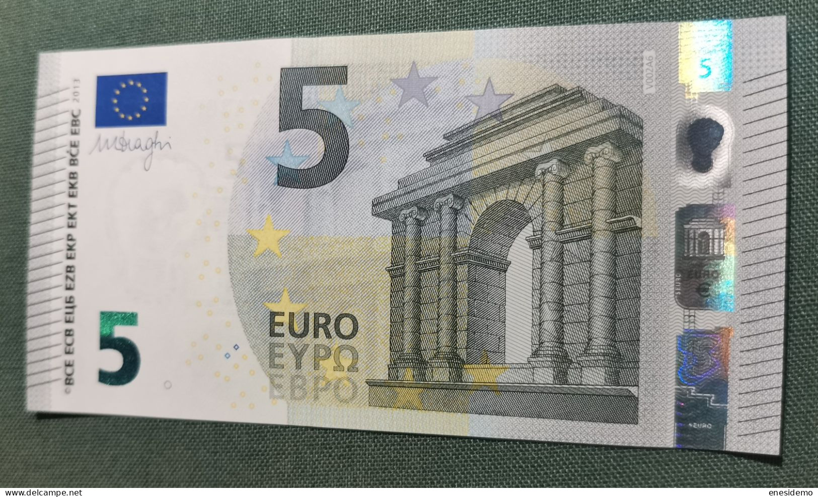 5 EURO SPAIN 2013 DRAGHI V002A6 VA SC FDS UNCIRCULATED  PERFECT - 5 Euro