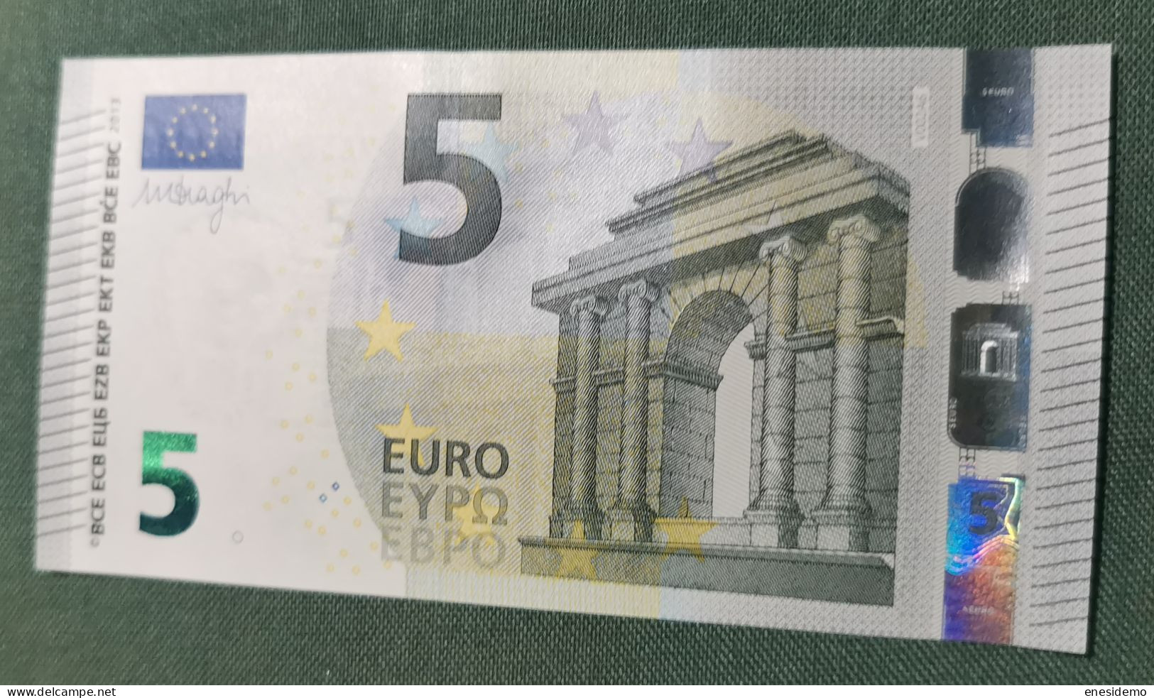 5 EURO SPAIN 2013 DRAGHI V002A6 VA SC FDS UNCIRCULATED  PERFECT - 5 Euro