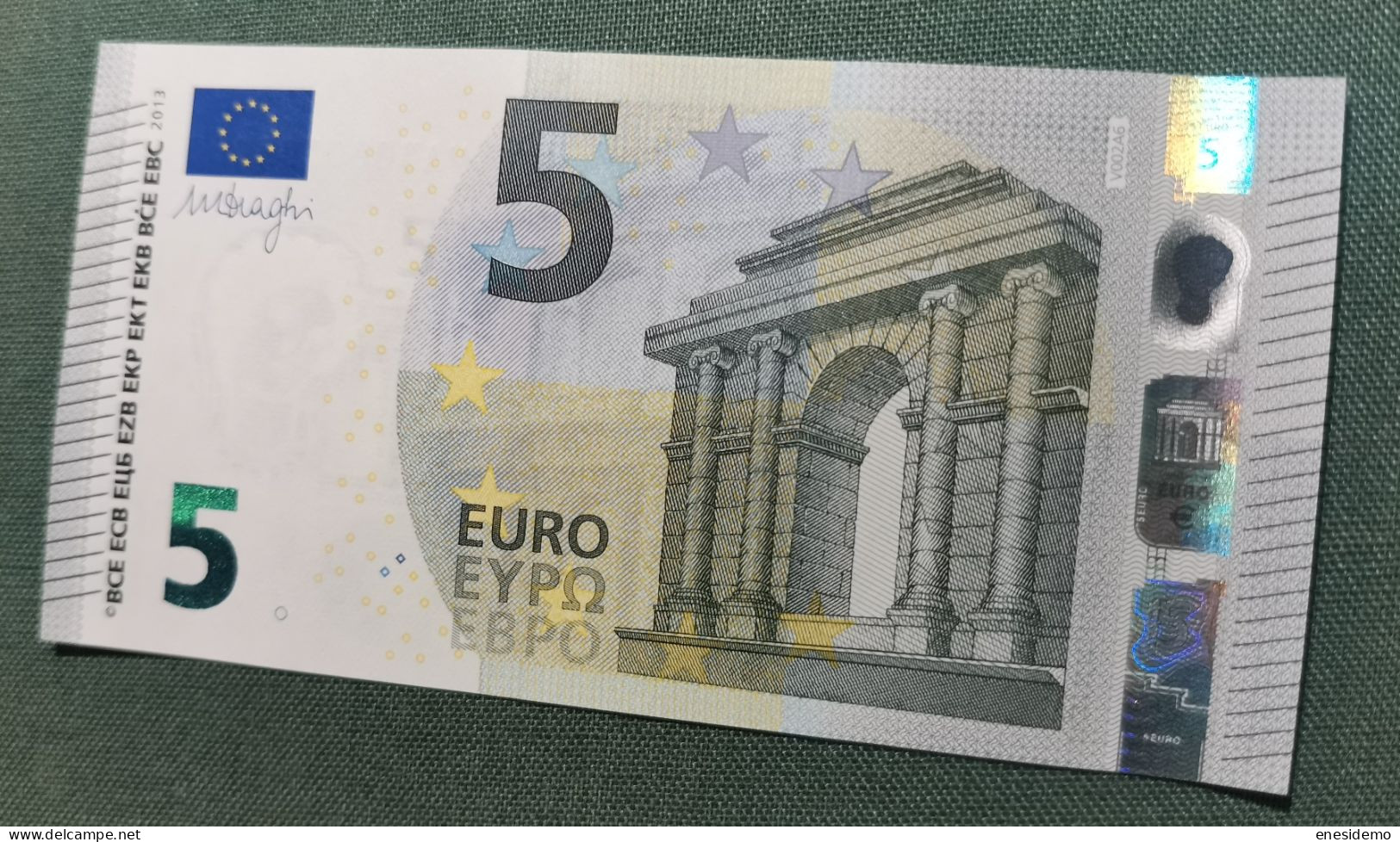 5 EURO SPAIN 2013 DRAGHI V002A6 VA SC FDS UNCIRCULATED  PERFECT