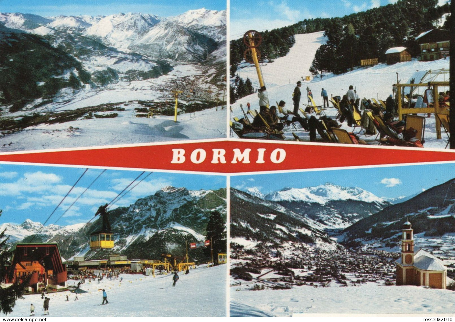 CARTOLINA ITALIA SONDRIO BORMIO VALTELLINA  SALUTI VEDUTINE Italy Postcard ITALIEN Ansichtskarten - Greetings From...