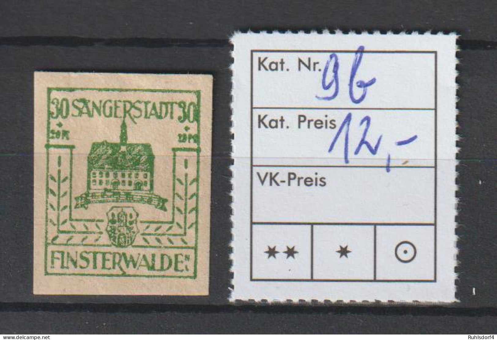 Finsterwalde, Nr. 9 In B-Farbe,  ** (MNH) - Postfris