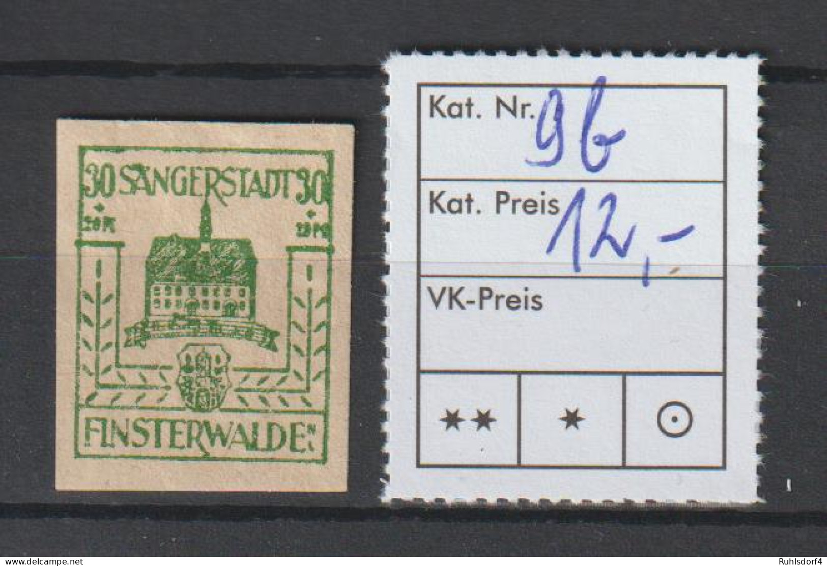 Finsterwalde, Nr. 9 In B-Farbe,  ** (MNH) - Andere & Zonder Classificatie