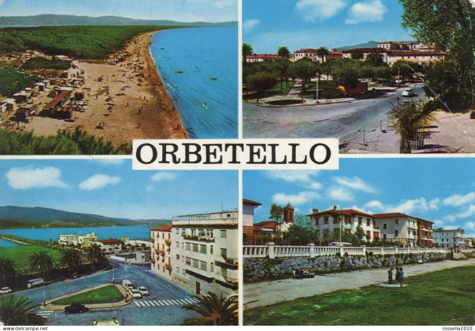 CARTOLINA 1971 ITALIA GROSSETO ORBETELLO SALUTI VEDUTINE Italy Postcard ITALIEN Ansichtskarten - Gruss Aus.../ Grüsse Aus...