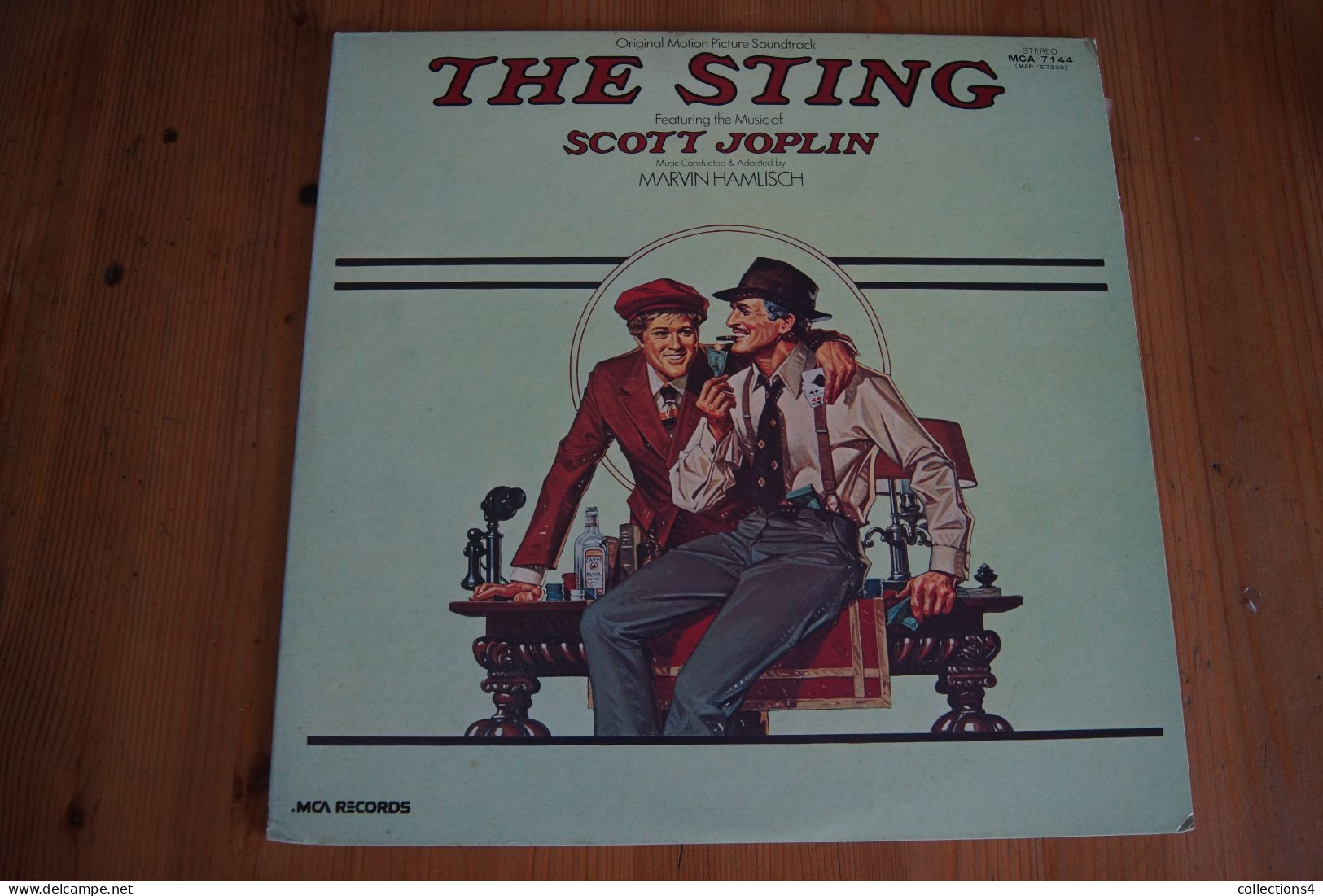 THE STING SCOTT JOPLIN MARVIN HAMLISH PAUL NEWMAN ROBERT REDFORD RARE  LP JAPONAIS 1974 VALEUR+ - Soundtracks, Film Music