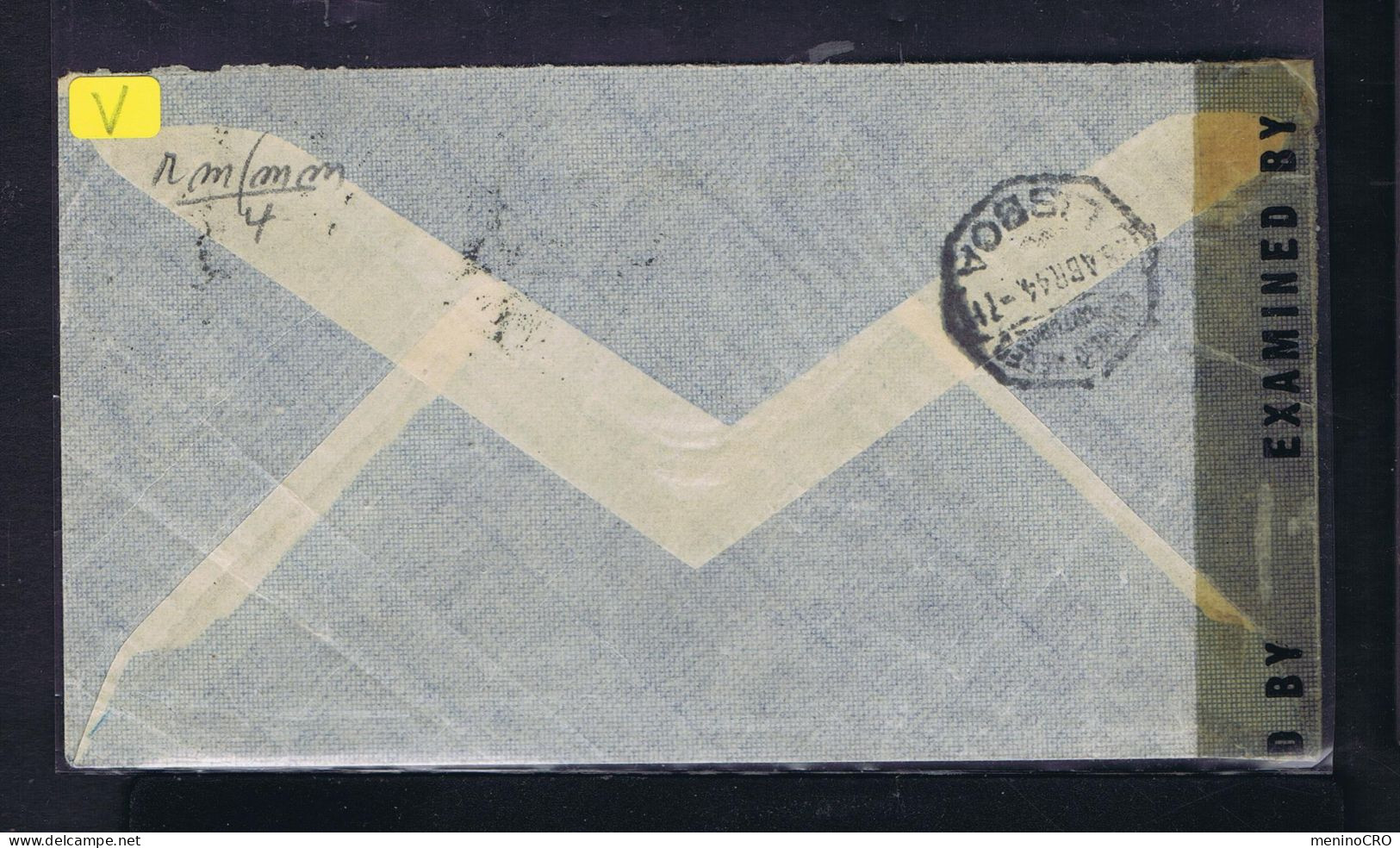 Gc8448 PORTUGAL Open By Examined  #5492 Censored Mailed 1944 Lisboa »St.Louis -USA - Otros & Sin Clasificación