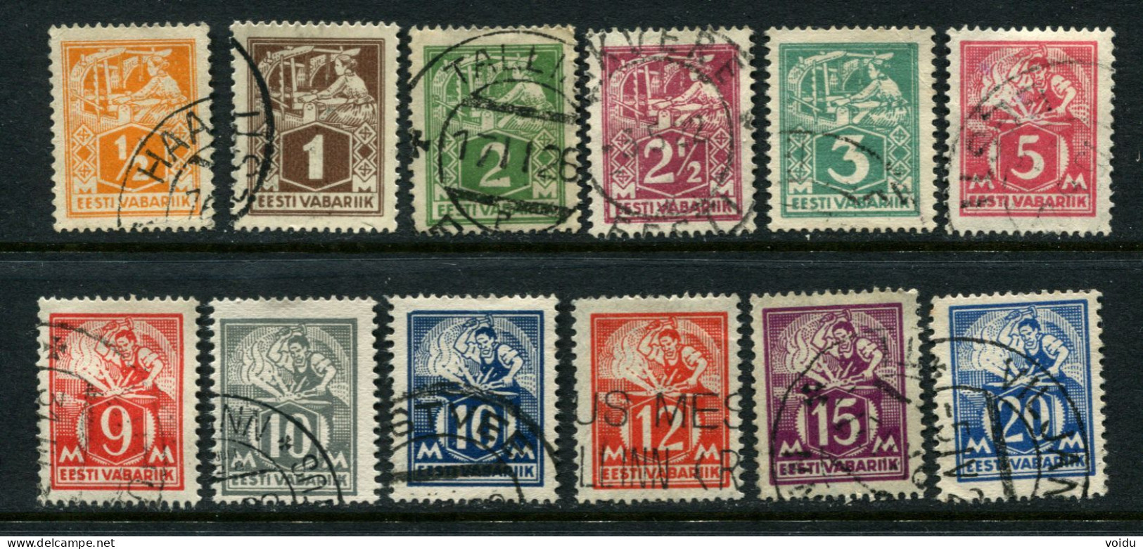 Estonia . 1932,1925  Mi 32-39,57-59 Used - Estonia