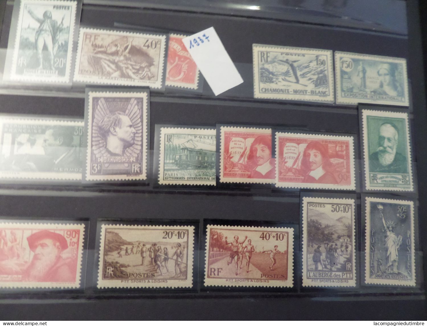 Enorme vrac de plusieurs milliers de timbres de France **/*/obl. 1900/2010. Très forte cote!  A SAISIR!!!!