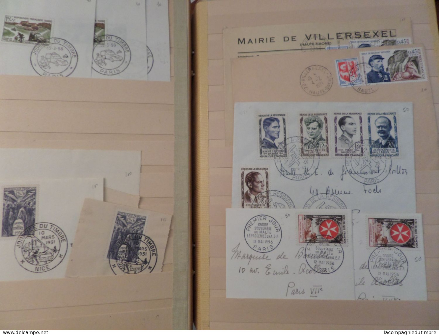 Enorme vrac de plusieurs milliers de timbres de France **/*/obl. 1900/2010. Très forte cote!  A SAISIR!!!!