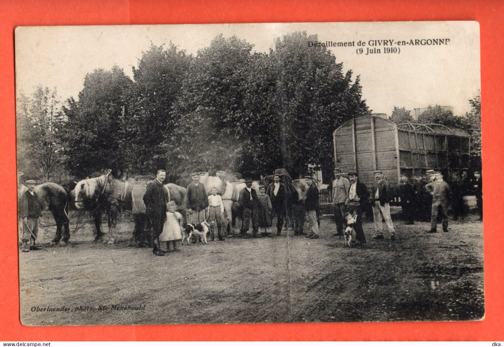 Givry-en-argonne :le Déraillement Du Train En 1910 - Givry En Argonne