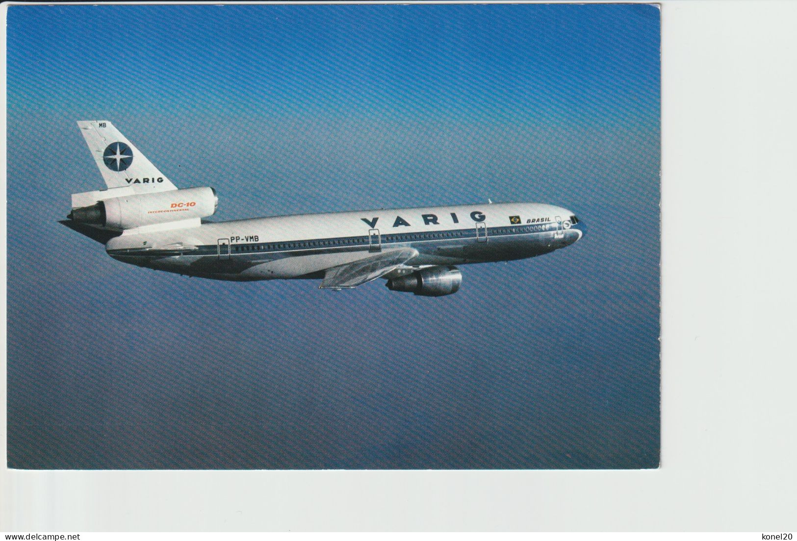 Vintage Pc Varig Douglas DC-10 Aircraft - 1919-1938: Fra Le Due Guerre