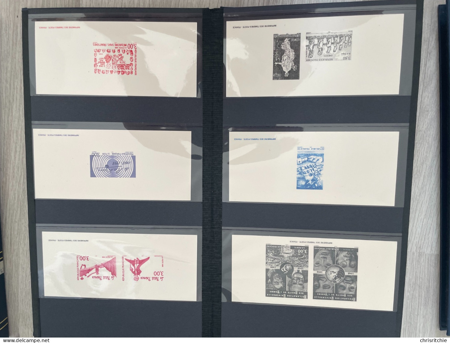 ALBUMS GRAVURES DES TIMBRES-POSTE DE FRANCE 1995-1999 - Documentos Del Correo