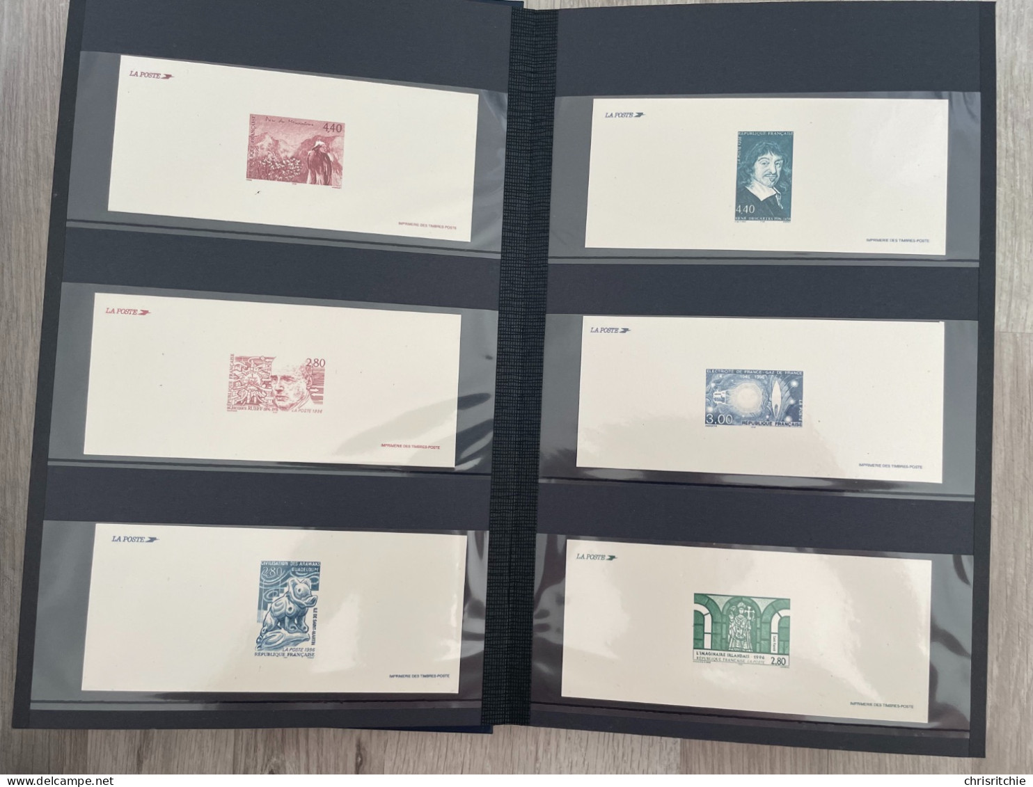 ALBUMS GRAVURES DES TIMBRES-POSTE DE FRANCE 1995-1999