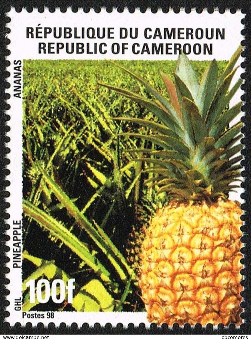 CAMEROUN Cameroon Kamerun 1998 Fruit Ananas Pineapple 100 F - Mi 1226 Sc 929 YT 886 - MNH ** - Cameroun (1960-...)